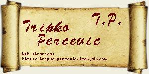 Tripko Perčević vizit kartica